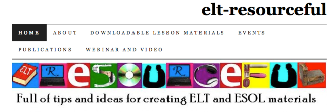 Screenshot: ELT-Resourceful site