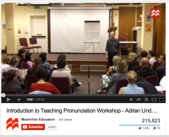 Screenshot of Adrian's workshop youtube clip